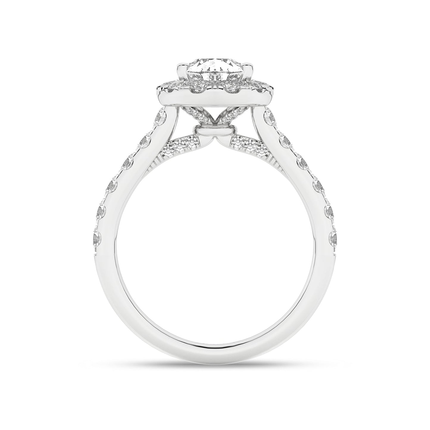 Signature Dewdrop Halo Ring