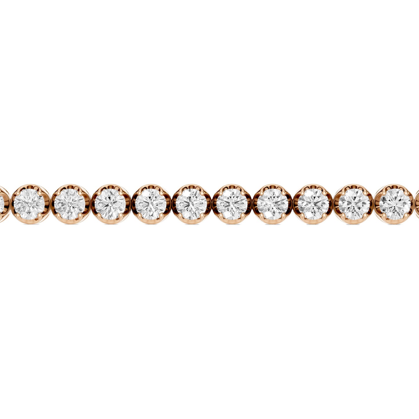 Round Diamond Tennis Bracelet Medium