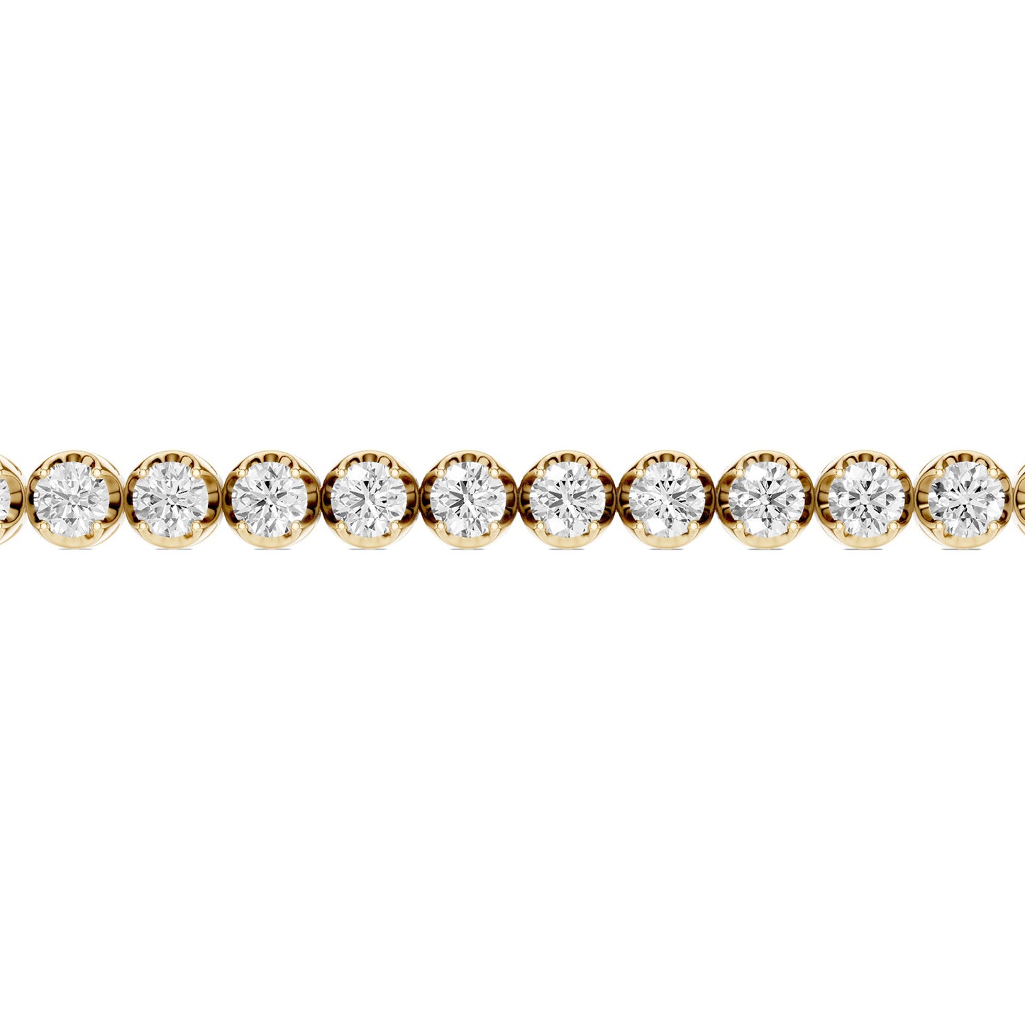 Round Diamond Tennis Bracelet Medium