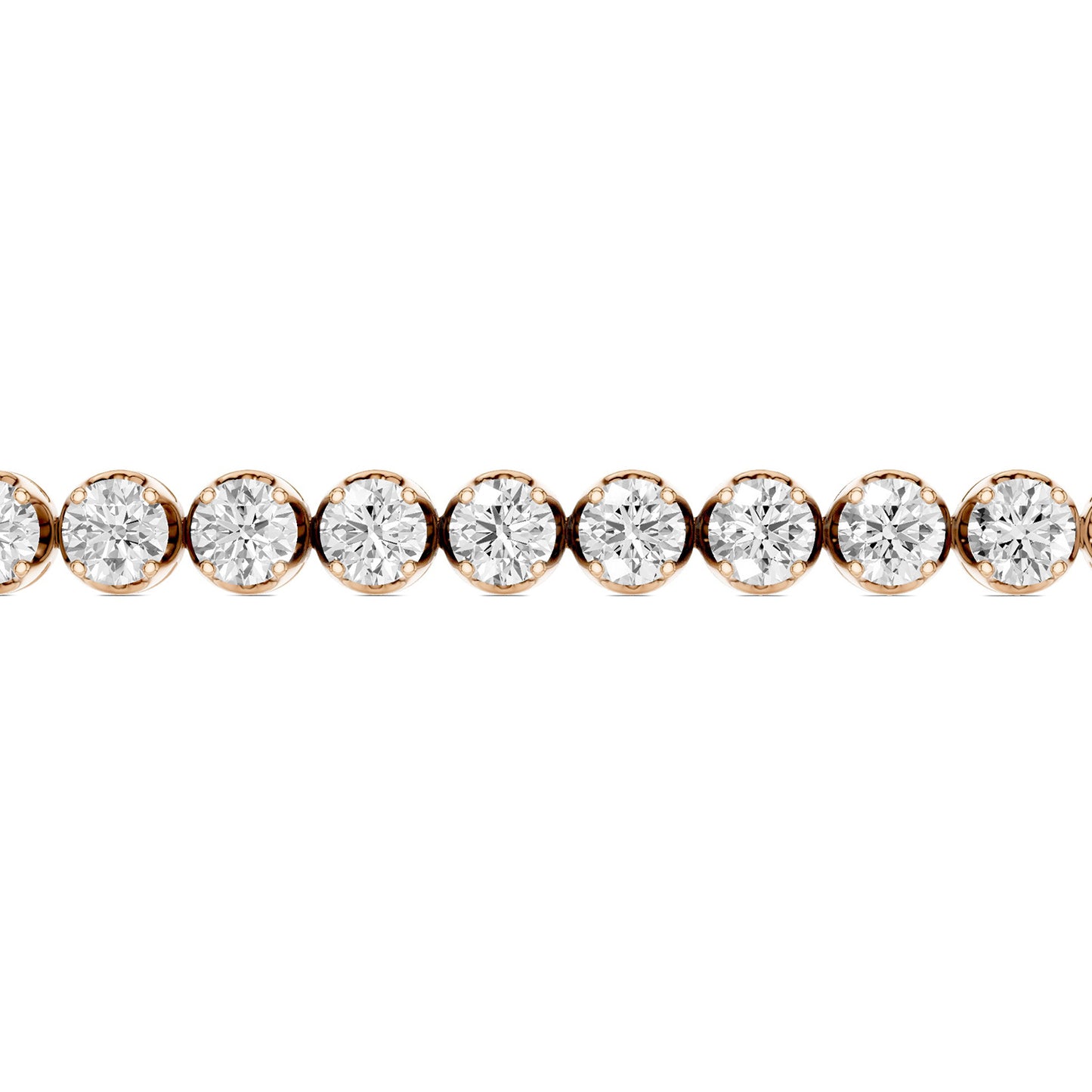 Round Diamond Tennis Bracelet Large