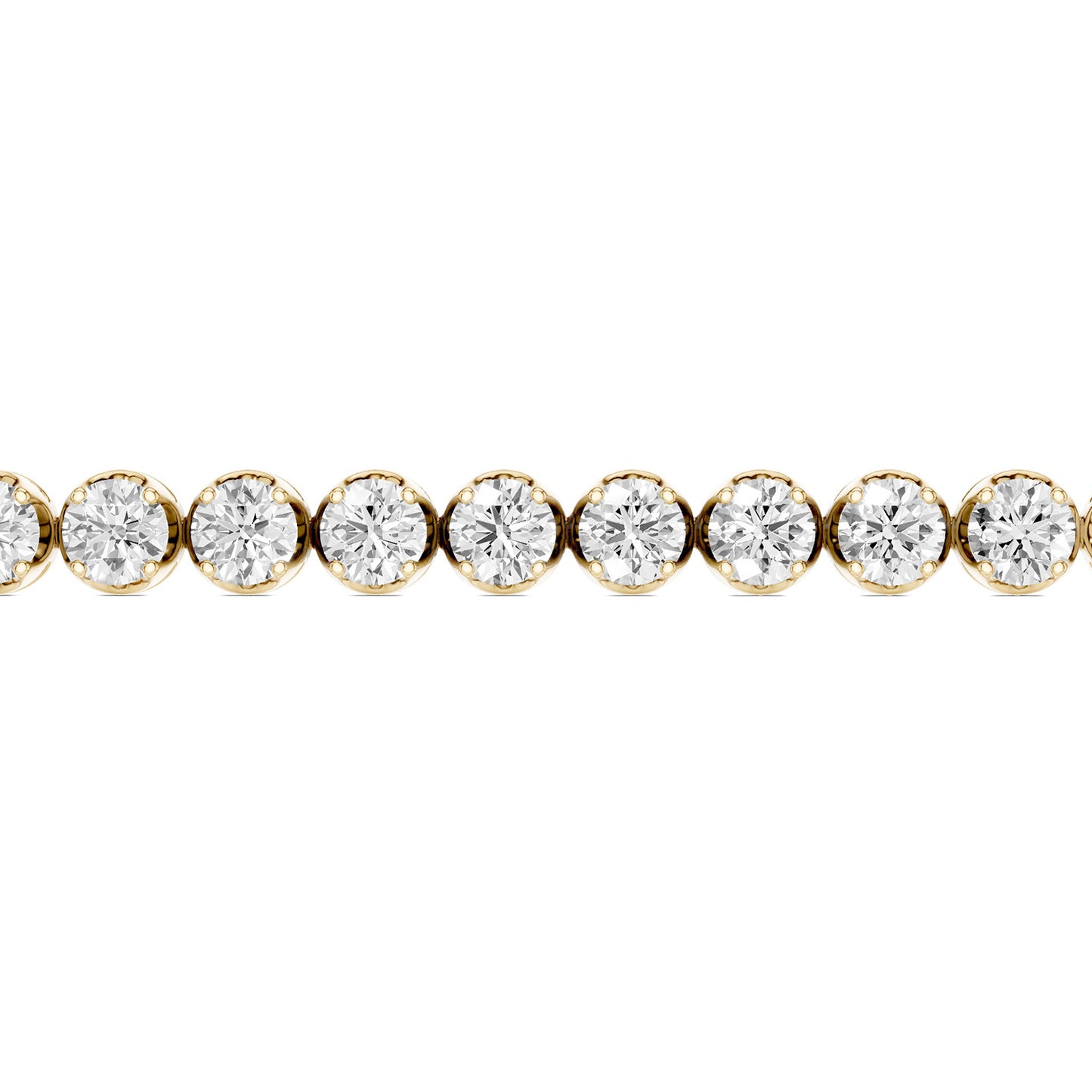 Round Diamond Tennis Bracelet Large