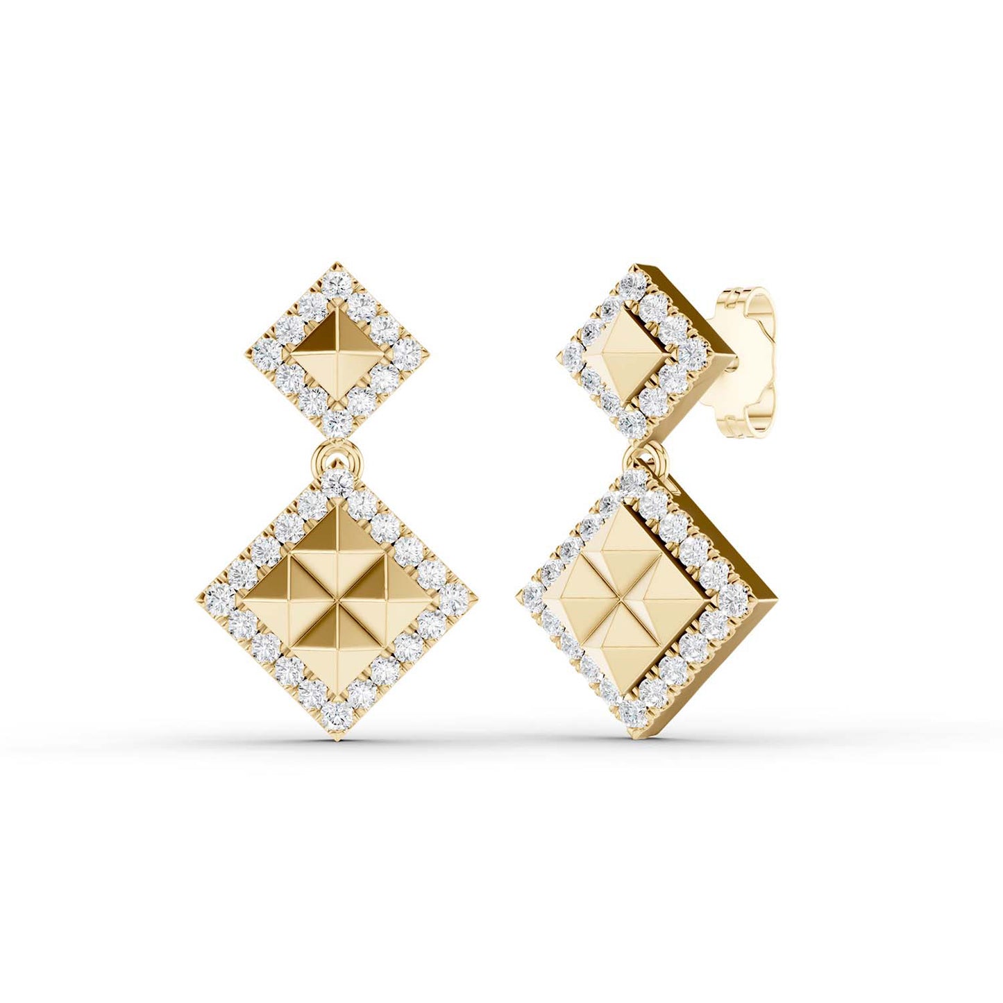 Pyramid Luxe Geometric Contour Earrings