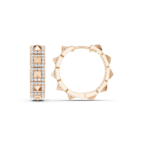 Pyramid Luxe Geometric Huggies