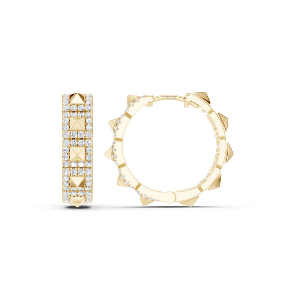 Pyramid Luxe Geometric Huggies