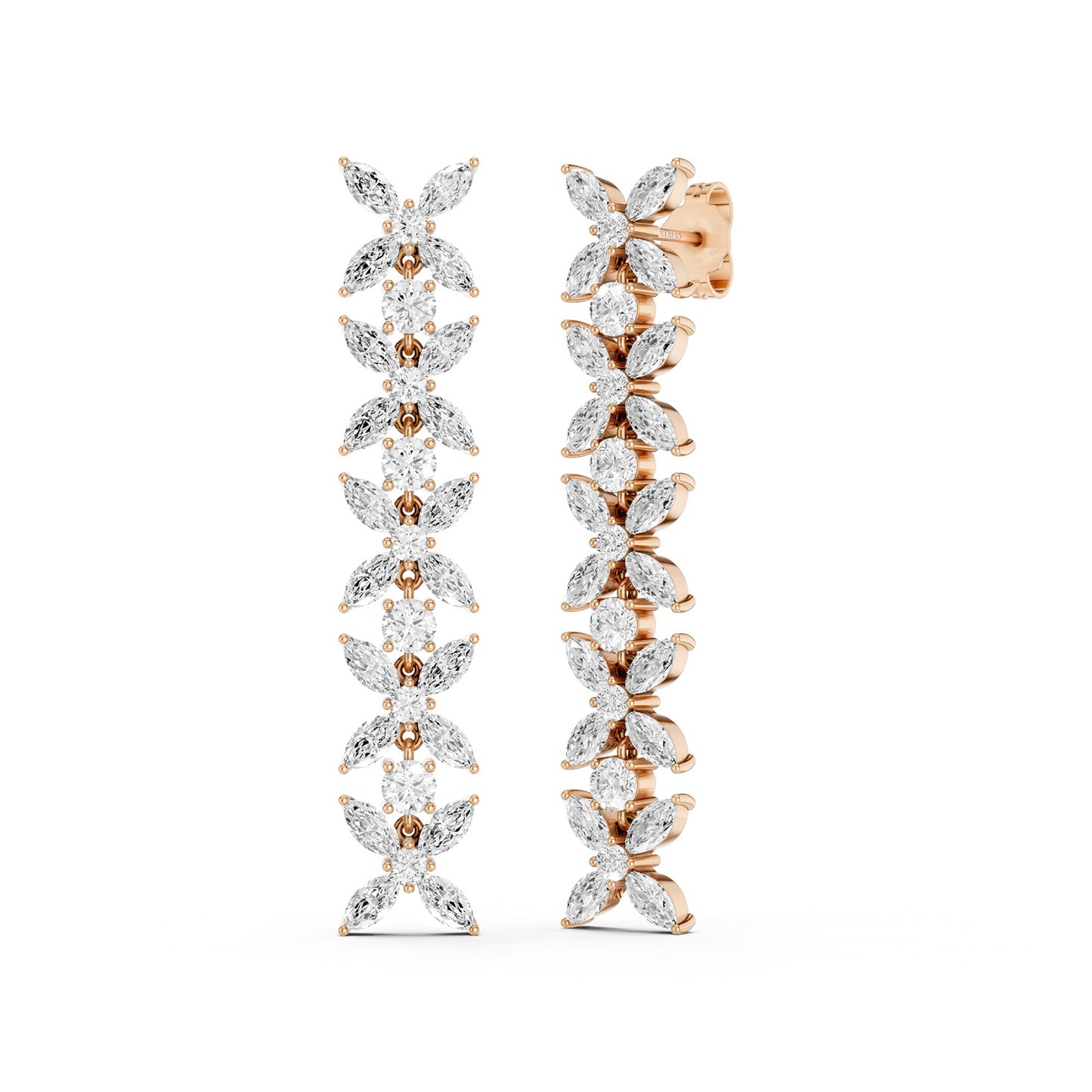 Alyssa Marquise Cascading Dangler Earrings