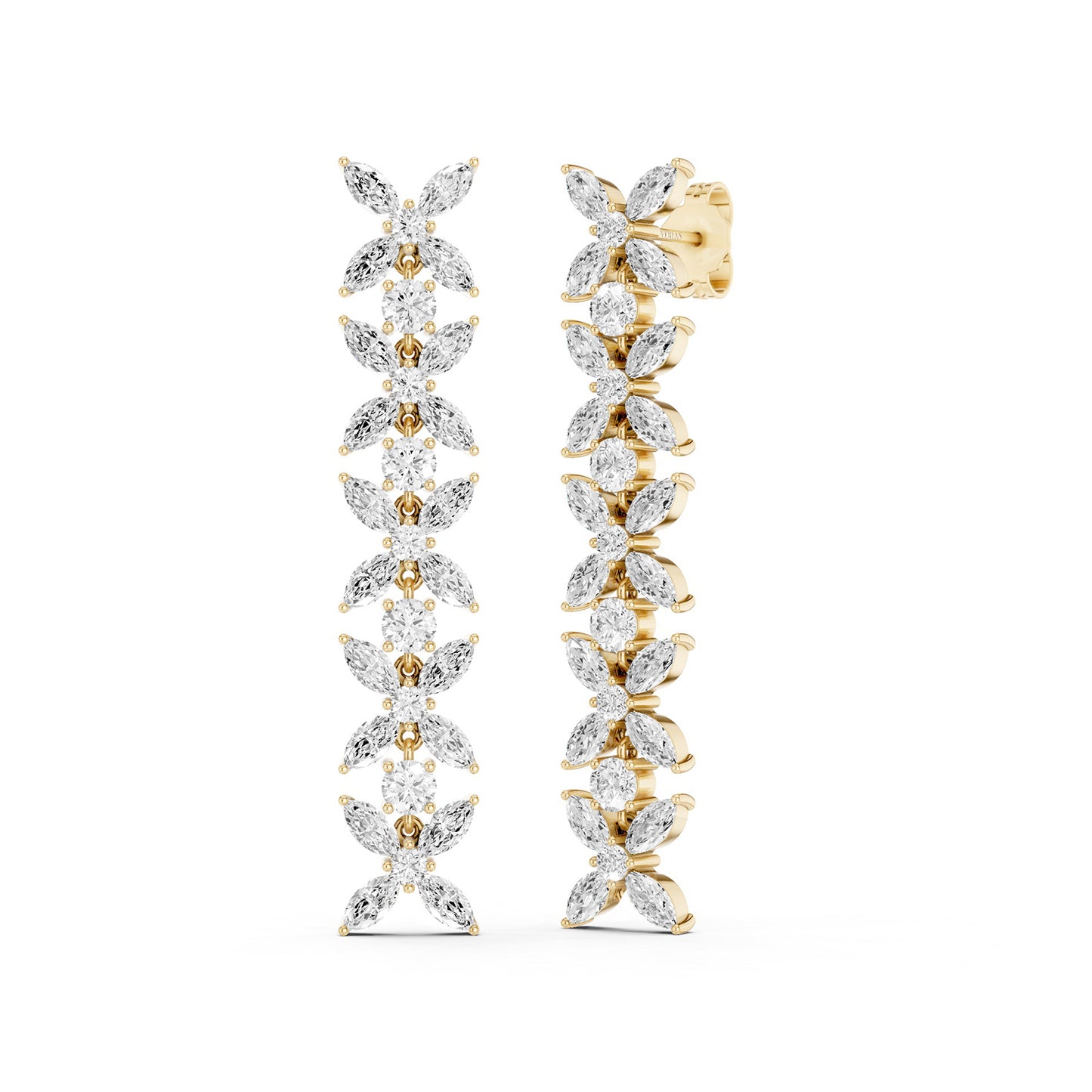 Alyssa Marquise Cascading Dangler Earrings