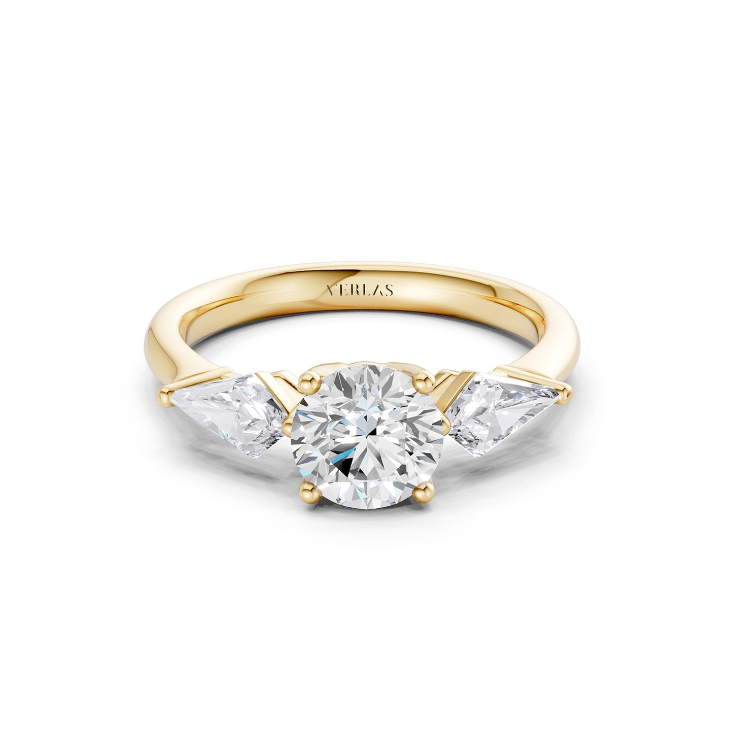 Round - Kite Trinity Diamond Ring