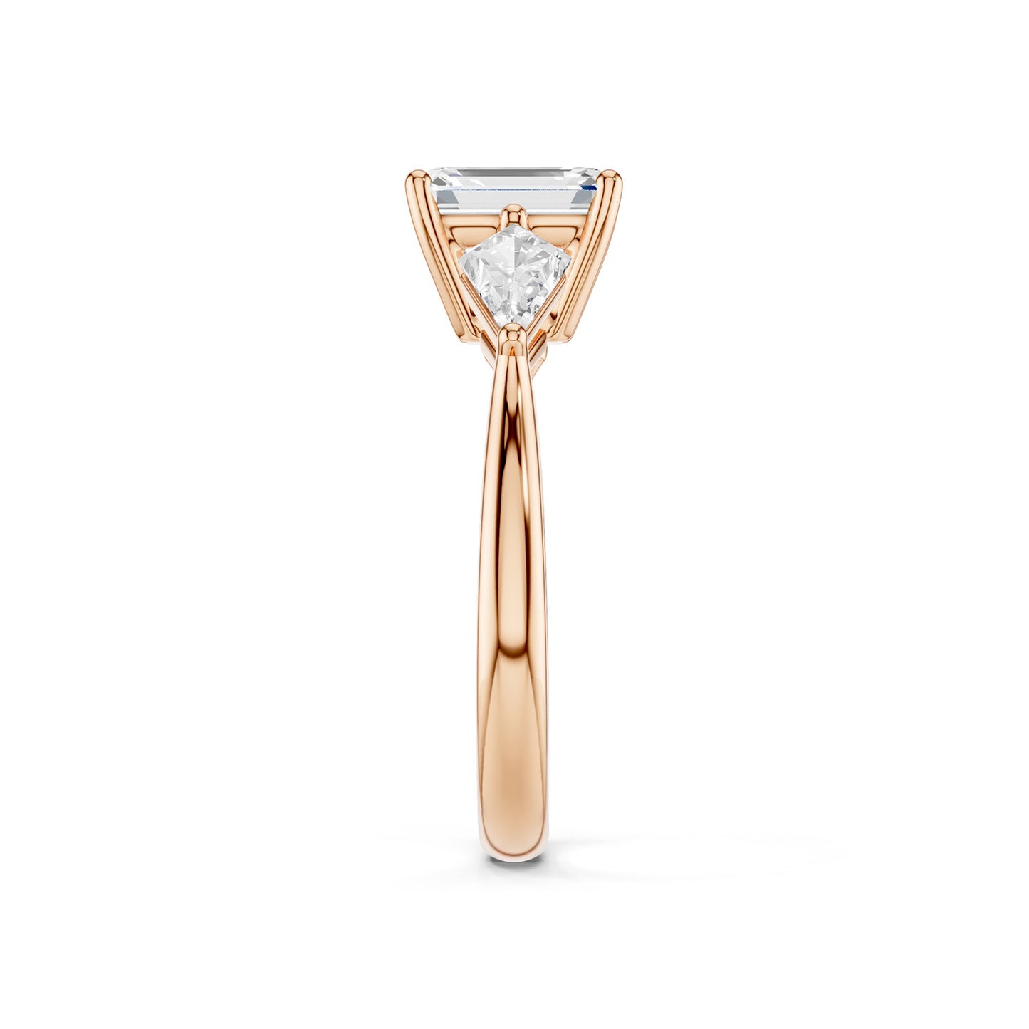 Emerald - Kite Trinity Diamond Ring