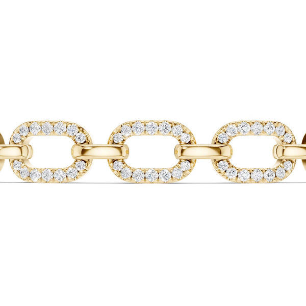 Together Forever 5-Diamond Links Bolo Bracelet