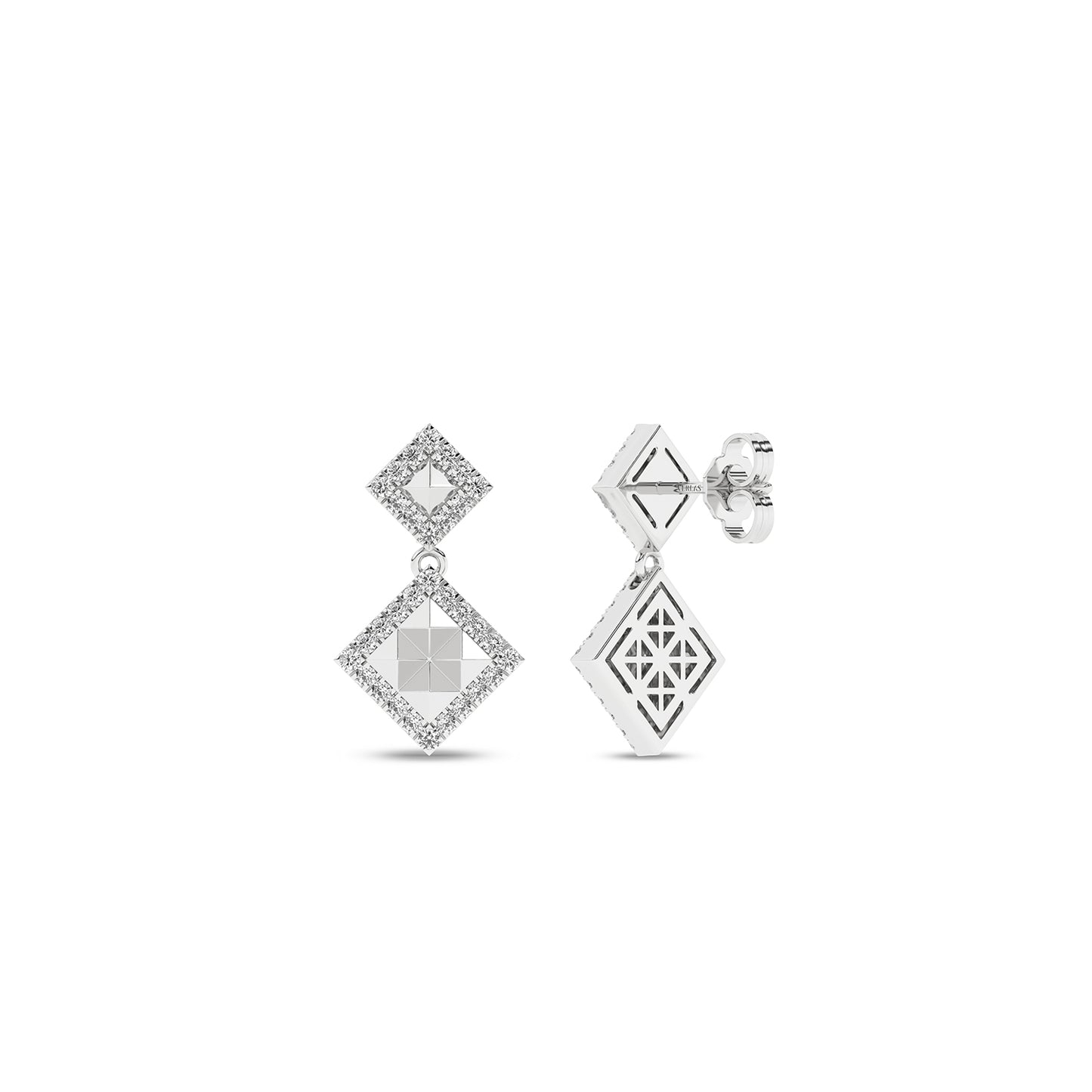 Pyramid Luxe Geometric Contour Earrings