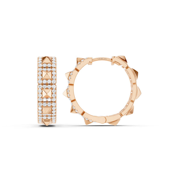 Pyramid Luxe Geometric Huggies