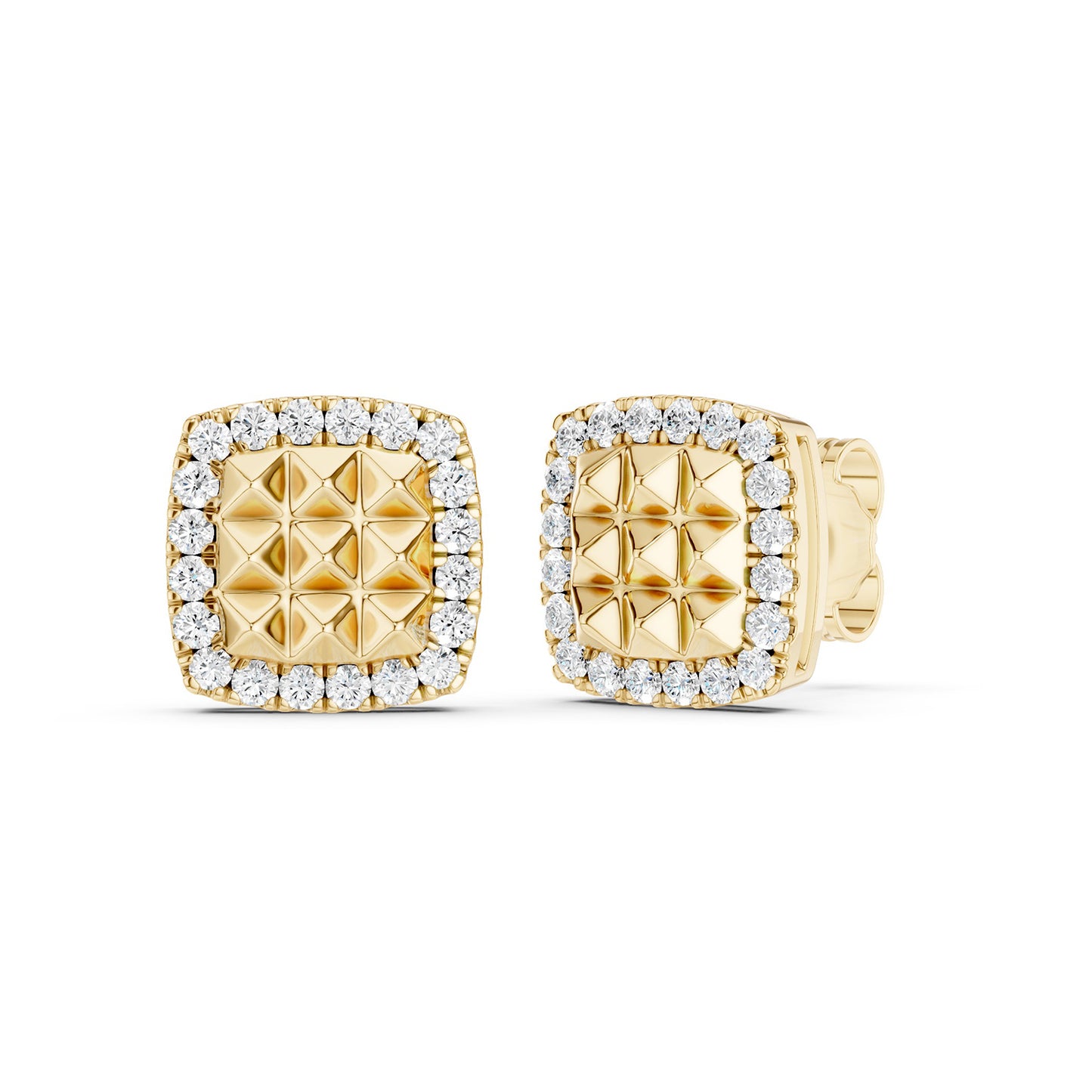 Pyramid Radiant Diamond Studs