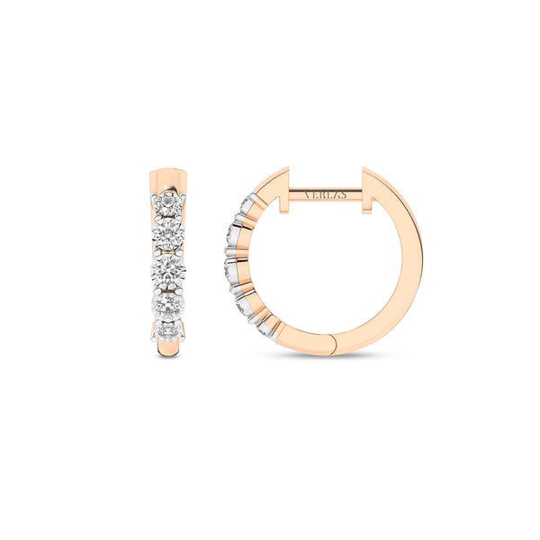 Graduated Radiant Huggie Hoops
