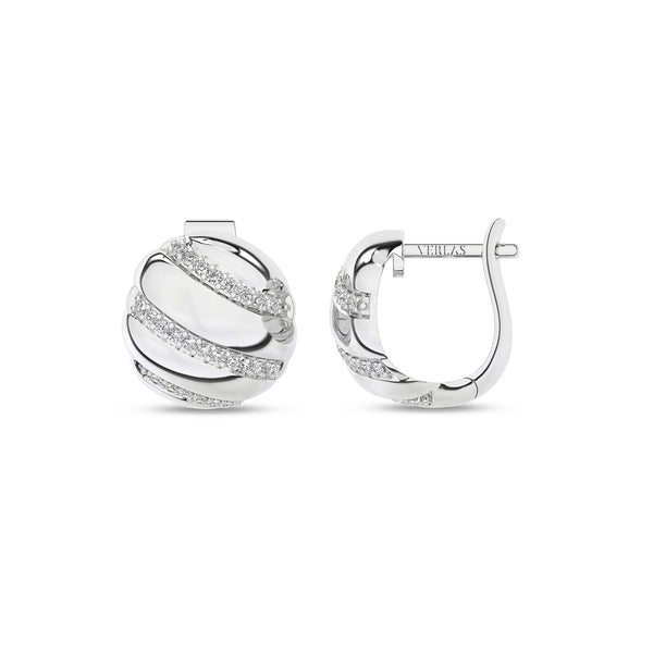 Round Statement Huggie Hoops