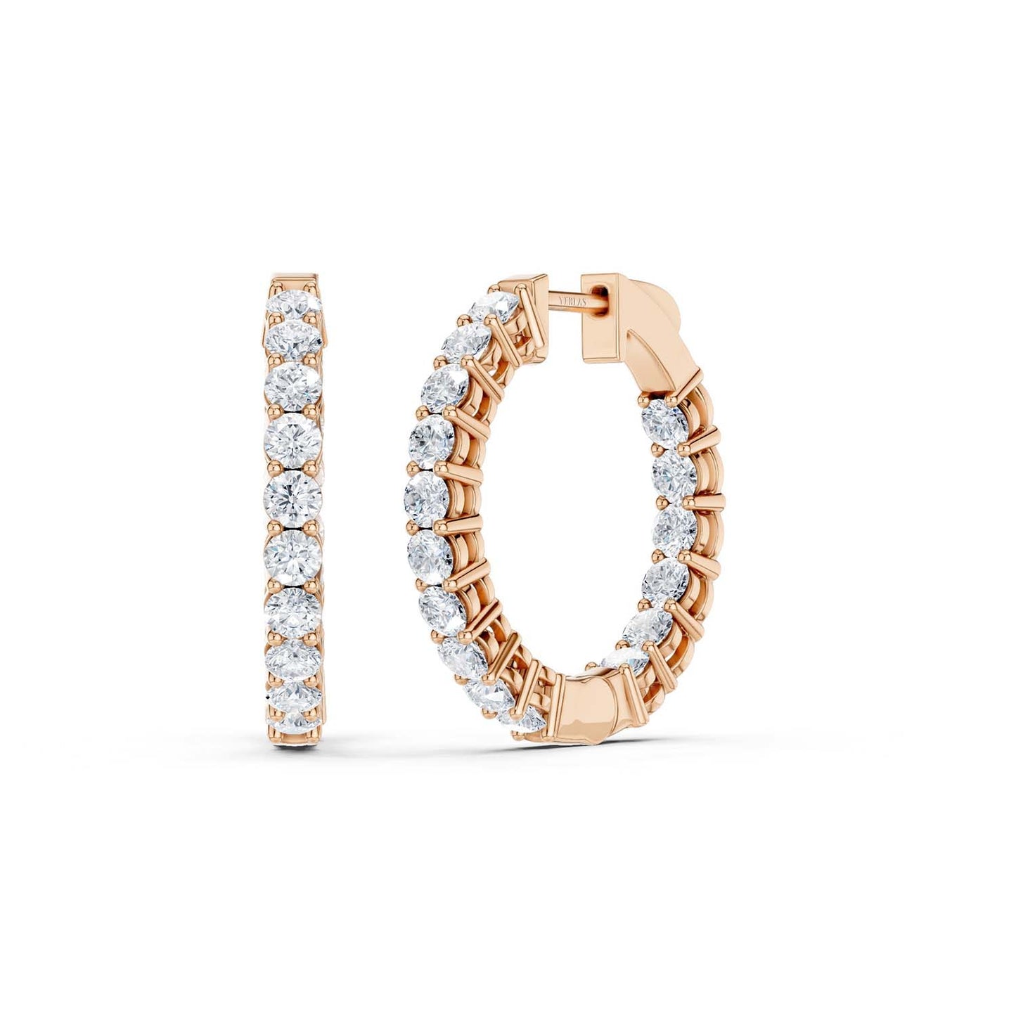 Diamond Charming Hoops