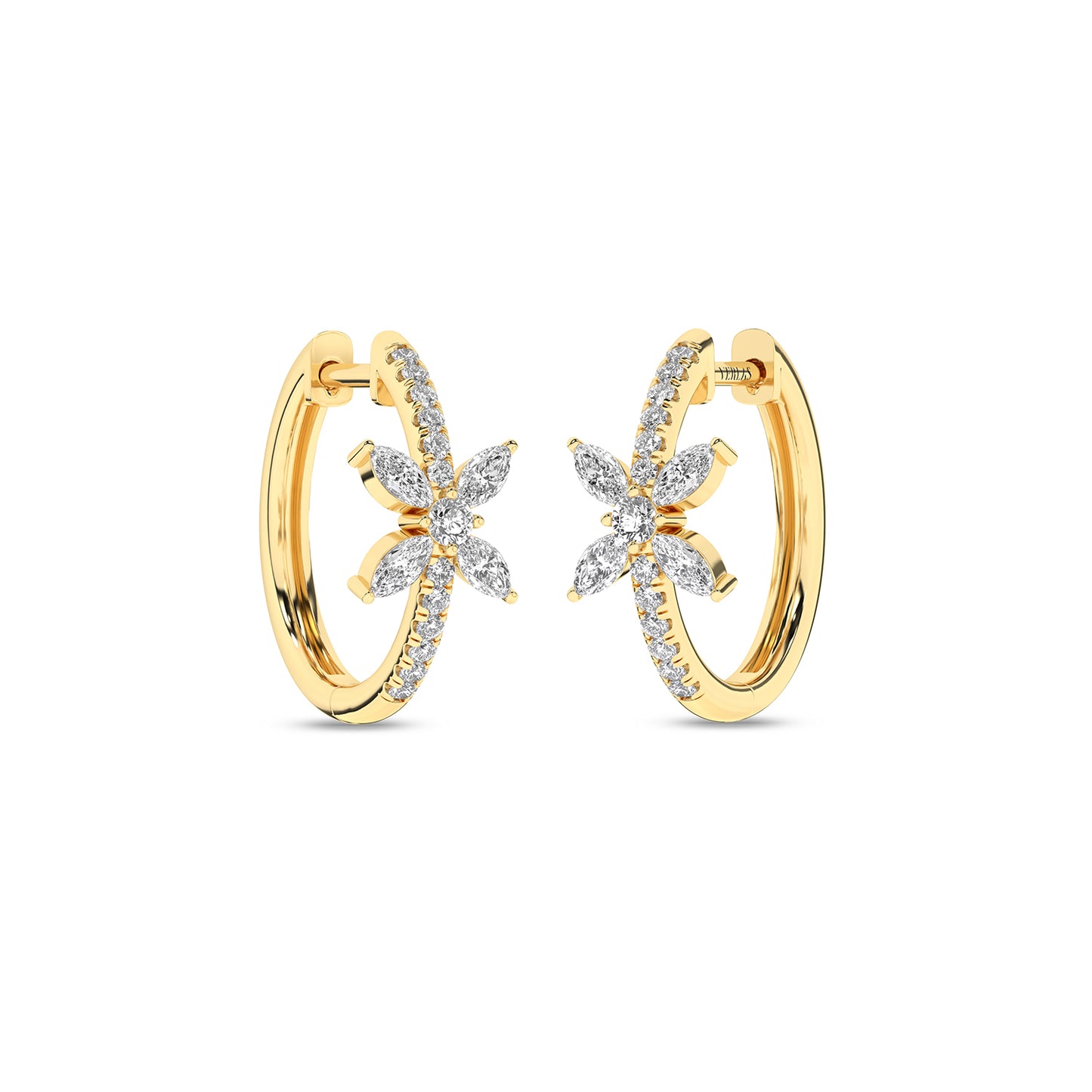 Alyssa Empowered Marquise Hoops