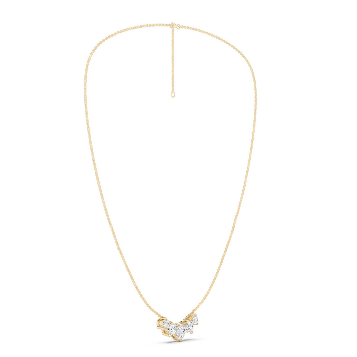 5-Stone Diamond Necklace