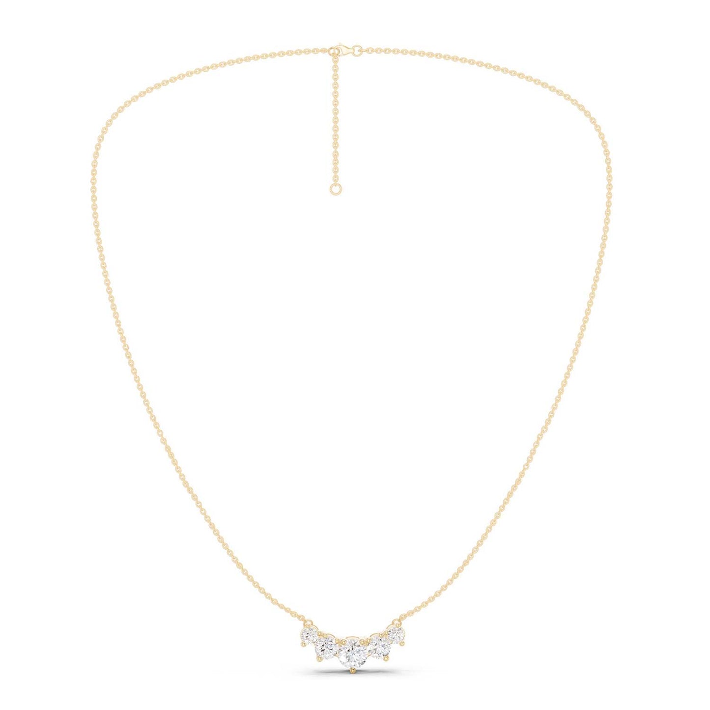 5-Stone Diamond Necklace