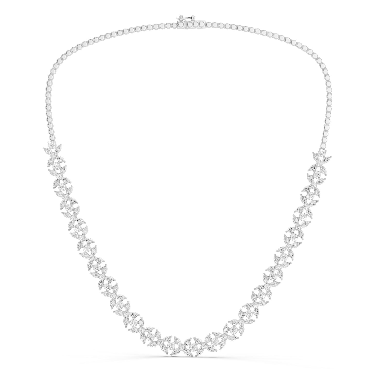 Alyssa Marquise Radiant Tennis Necklace