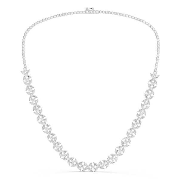 Alyssa Marquise Radiant Tennis Necklace