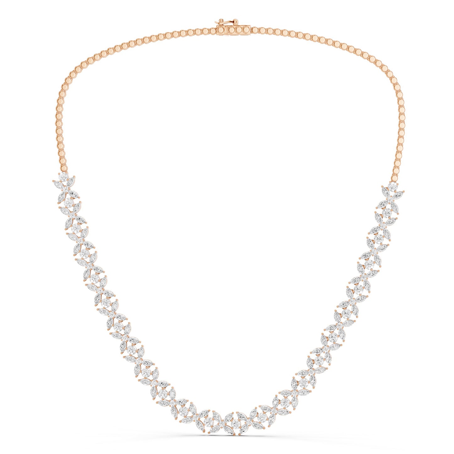 Alyssa Marquise Radiant Tennis Necklace