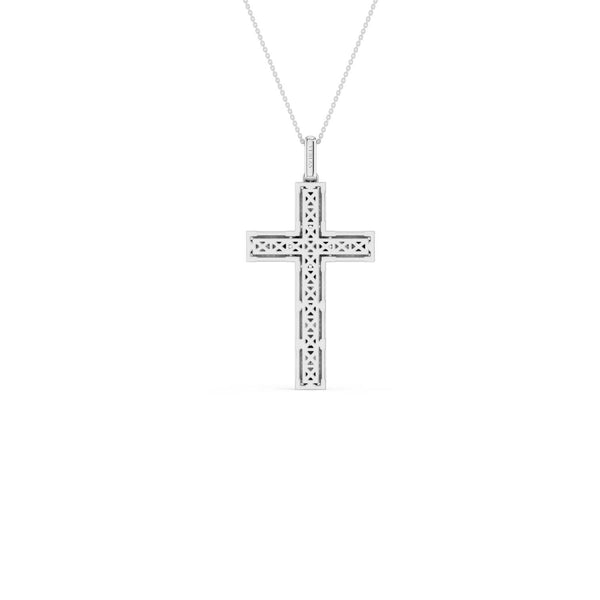 Pyramid Cross Pendant Necklace