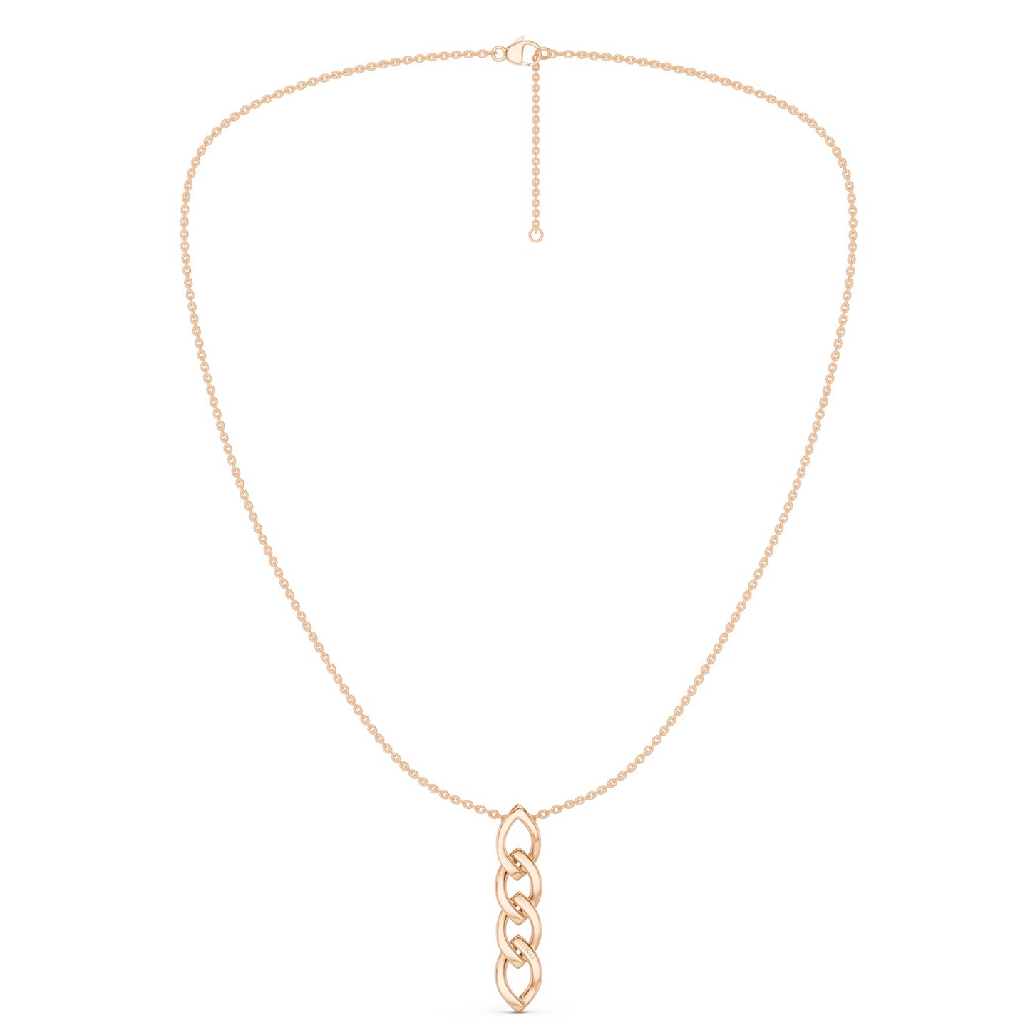 Alternating Cascading Diamond Waterfall Necklace