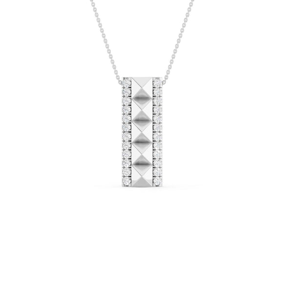 Cascading Pyramid Pendant Necklace