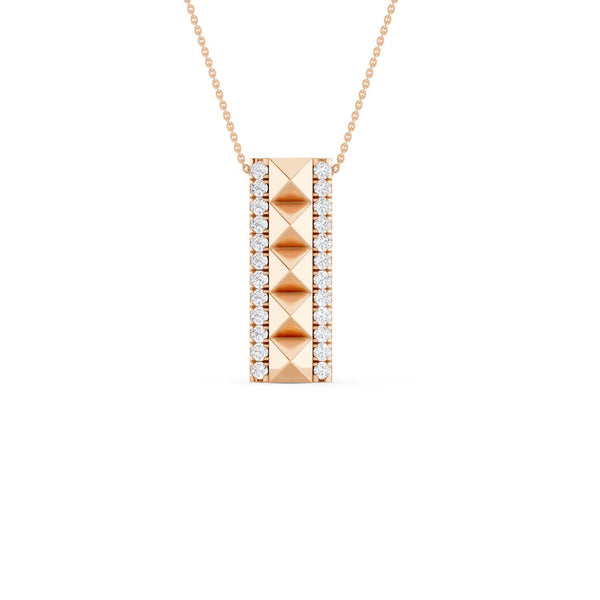 Cascading Pyramid Pendant Necklace