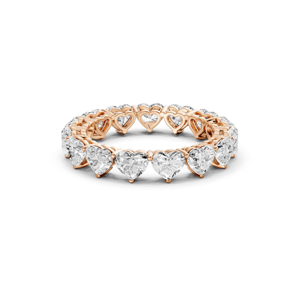 Vertical Heart Eternity Band