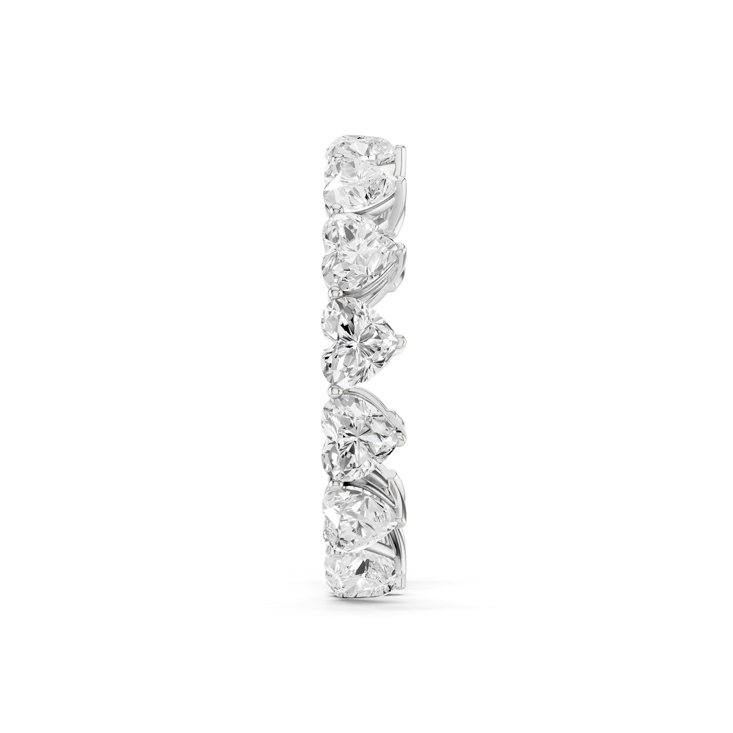 Vertical Heart Eternity Band