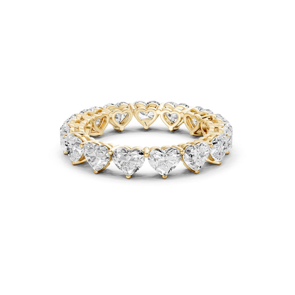 Vertical Heart Eternity Band