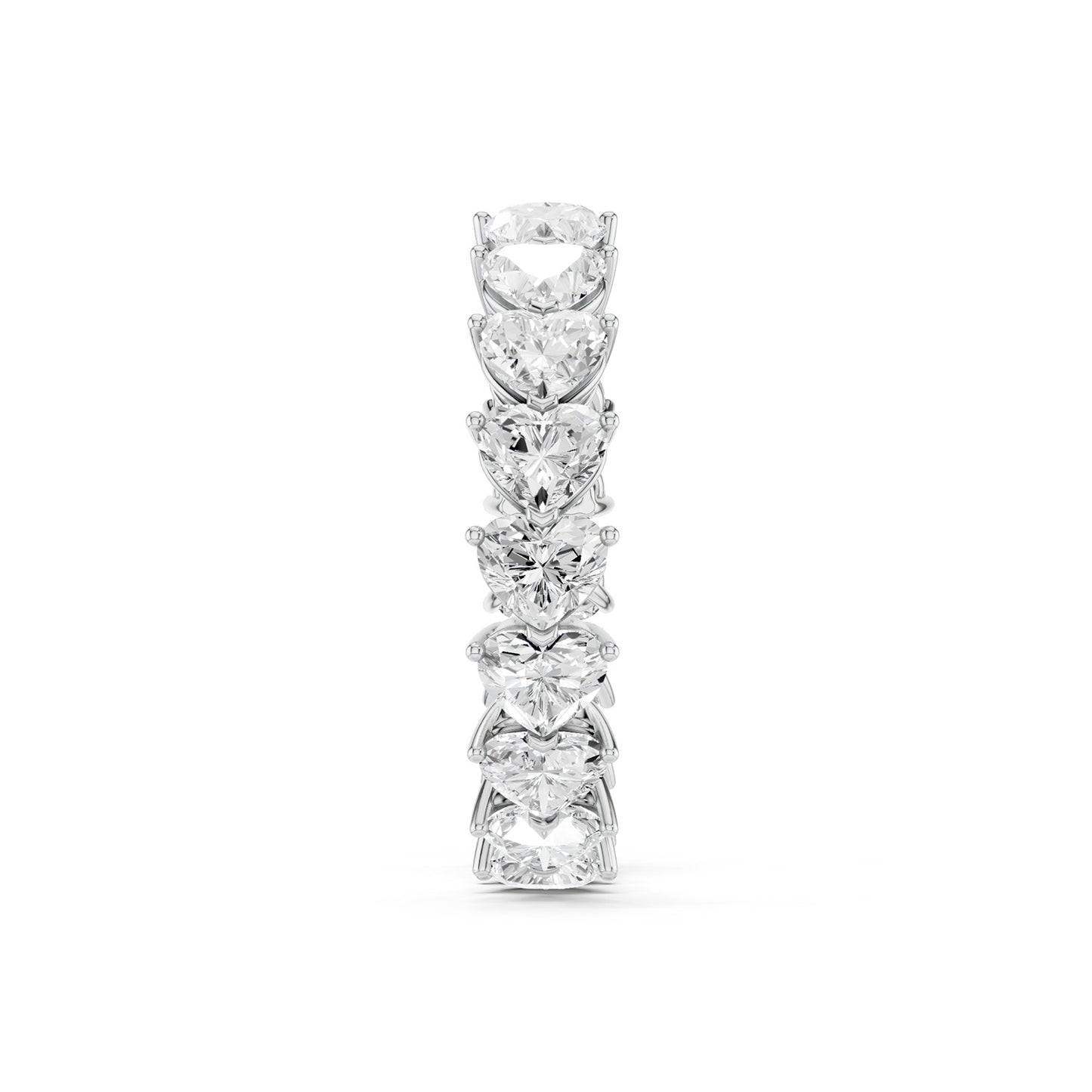 Horizontal Heart Eternity Band