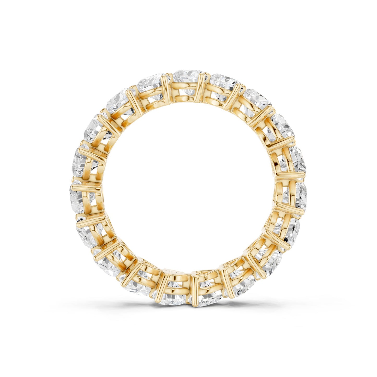 Horizontal Heart Eternity Band