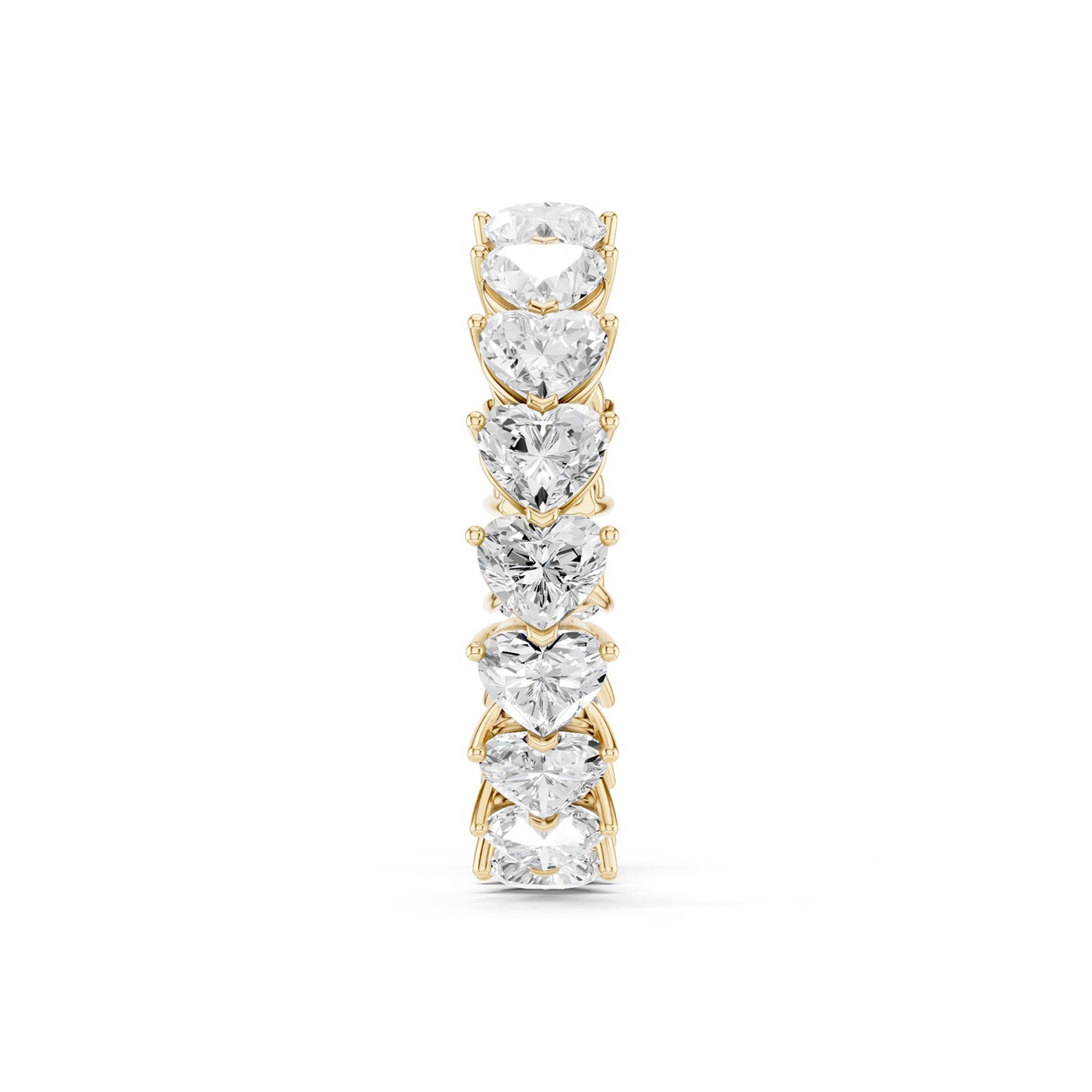 Horizontal Heart Eternity Band