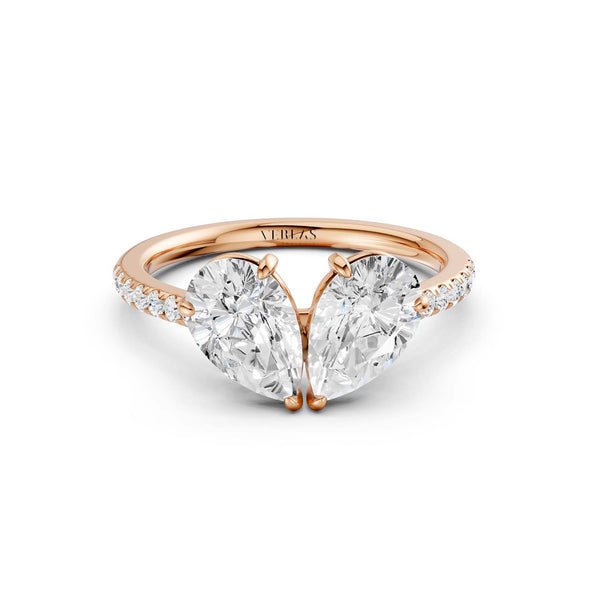 Double Pear Diamond Ring