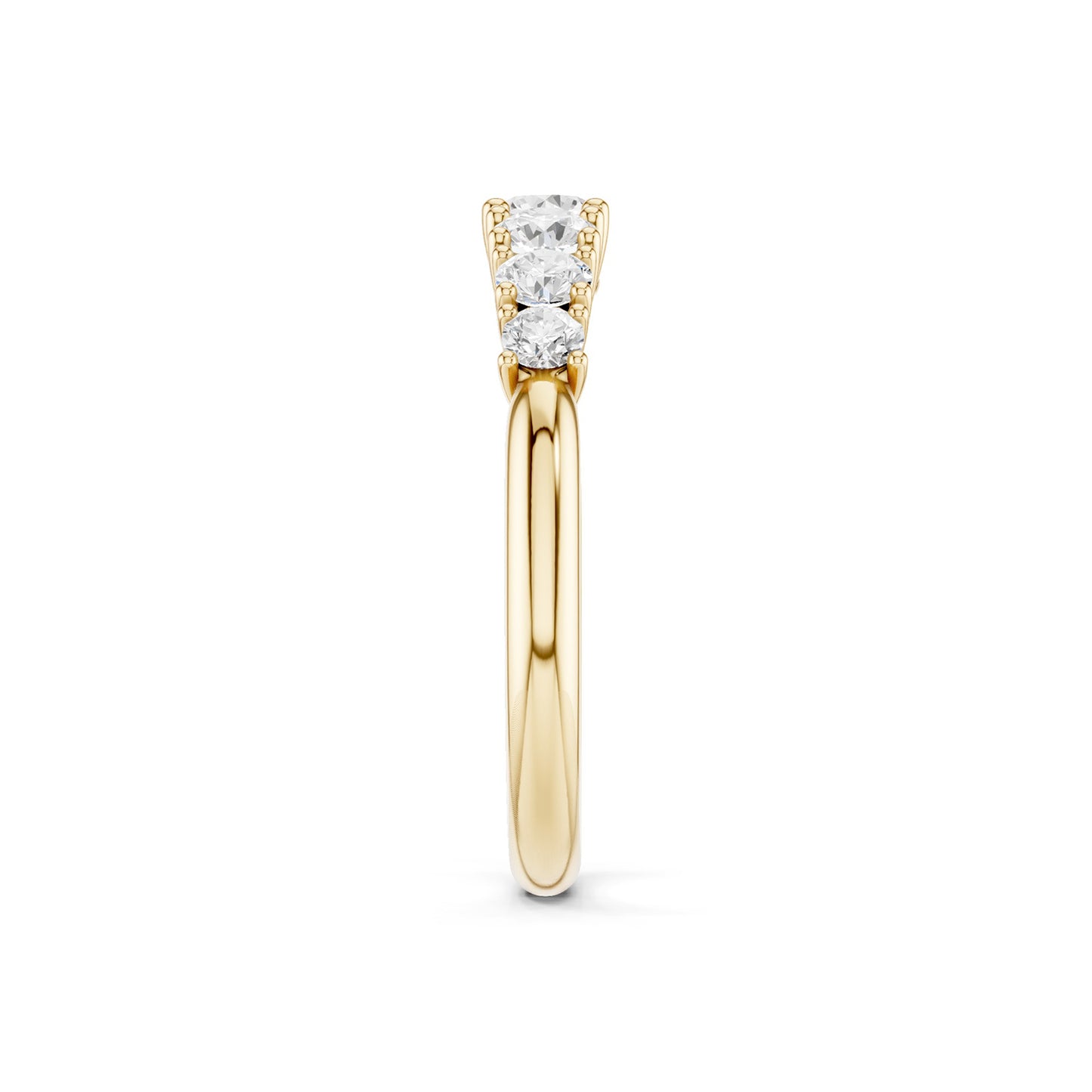 Round Crescendo Open Ring