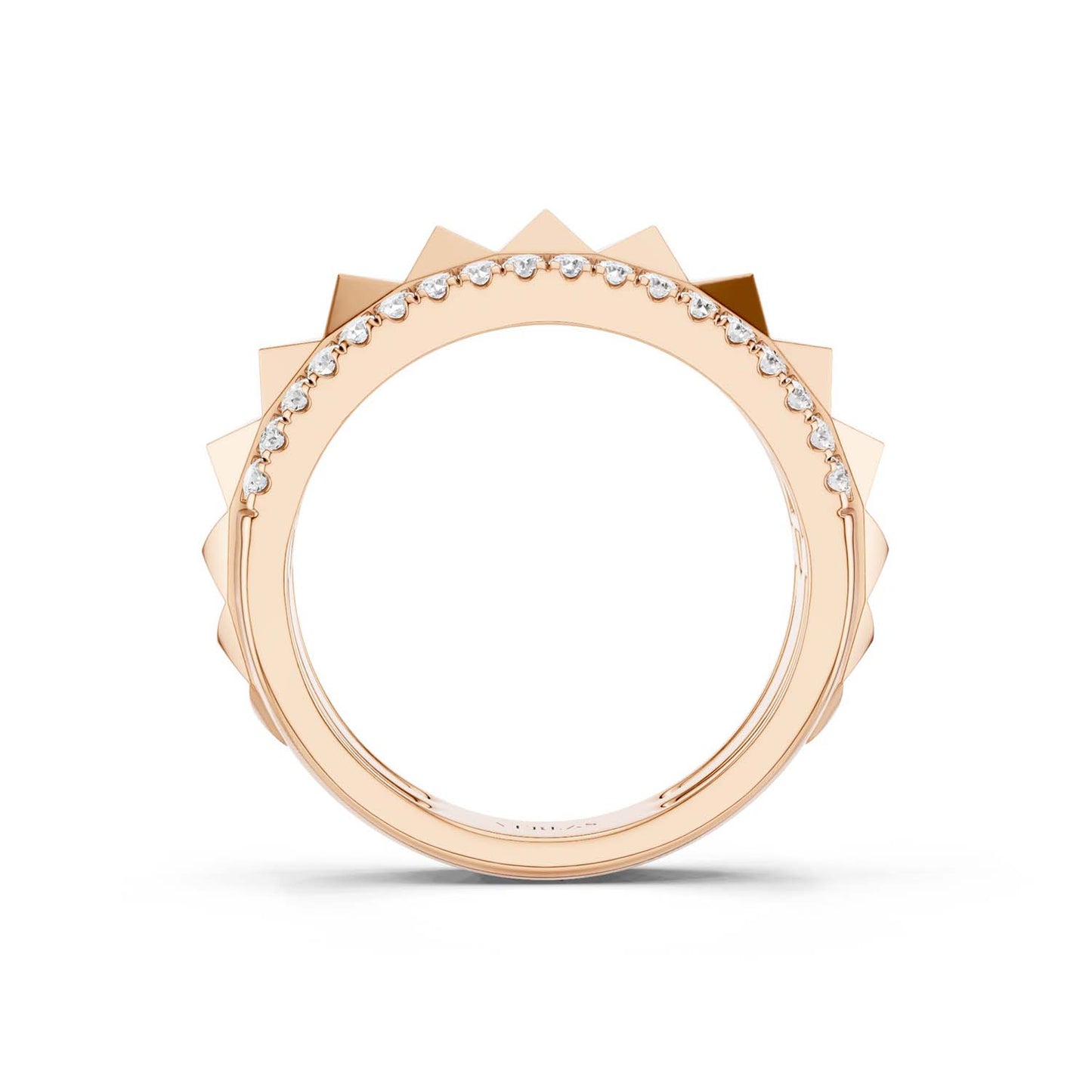 Pyramid Spiked Diamond Band