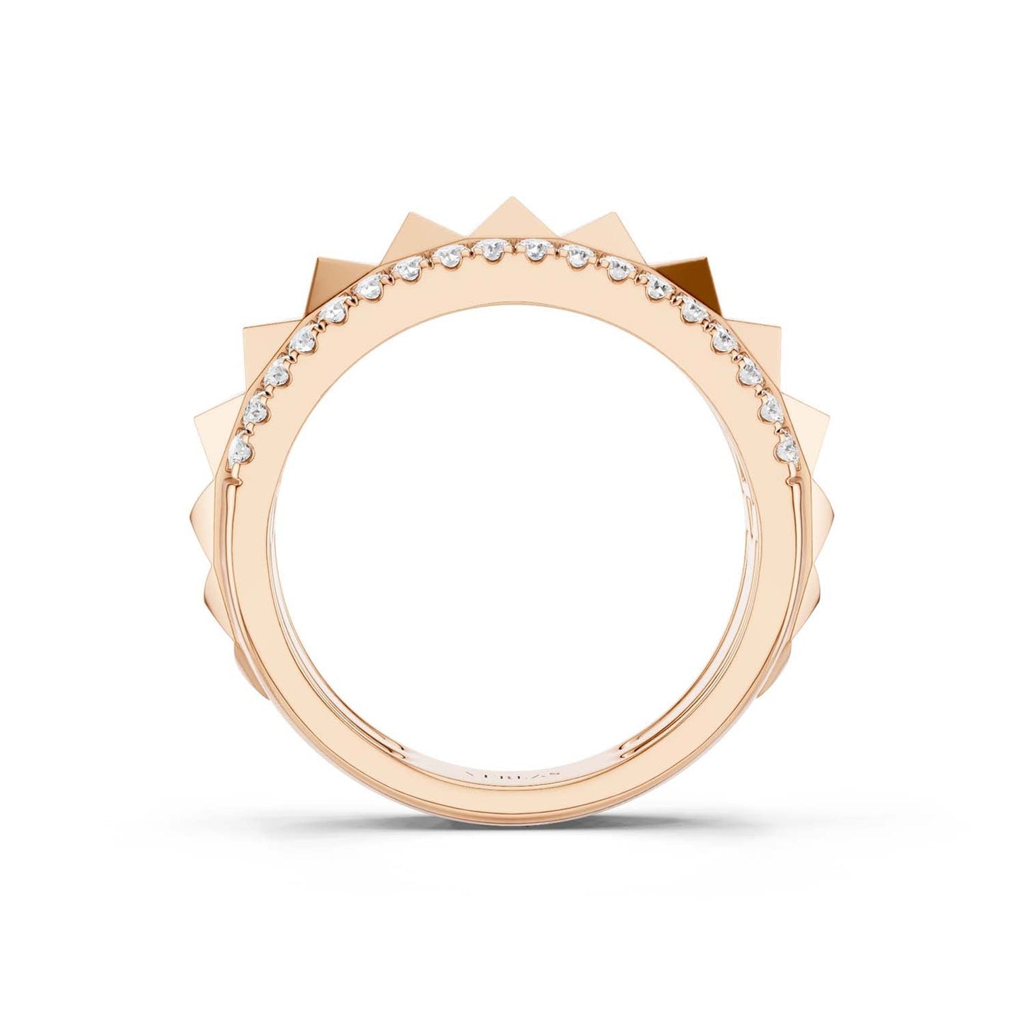 Pyramid Spiked Diamond Band