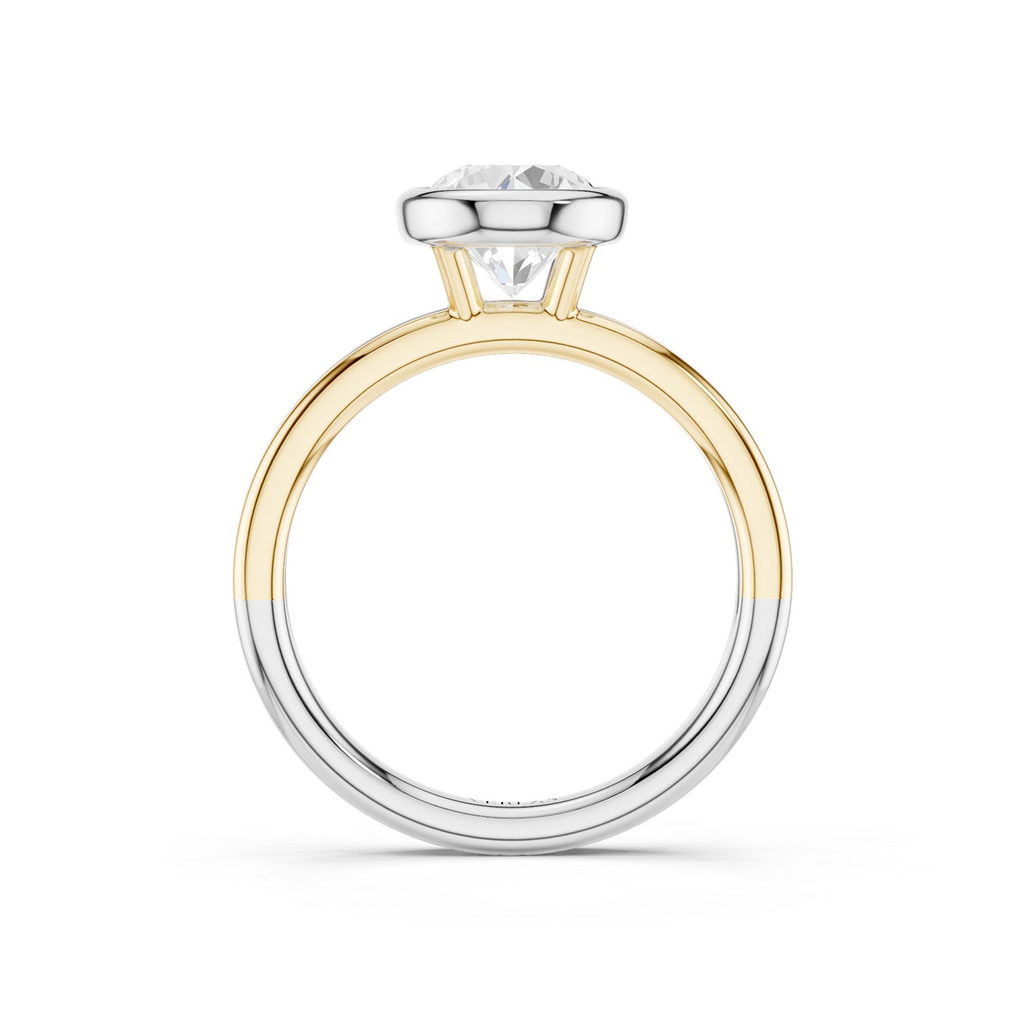 Coupled Round Bezel Ring