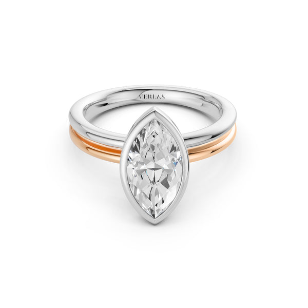 Coupled Marquise Bezel Ring