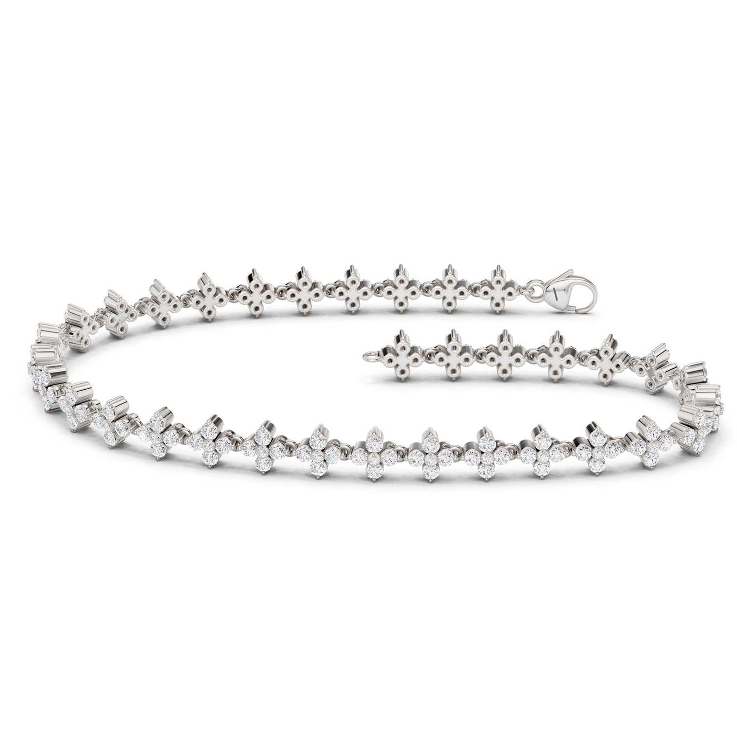Alyssa Blossom Tennis Bracelet (Natural)