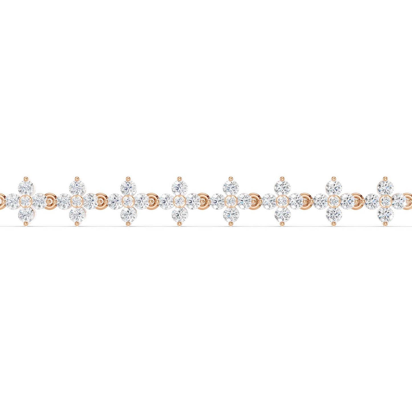 Alyssa Blossom Tennis Bracelet (Natural)