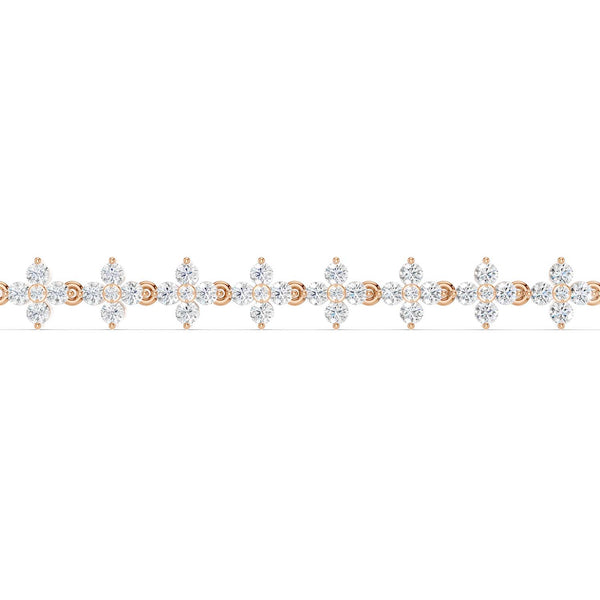 Alyssa Blossom Tennis Bracelet (Natural)