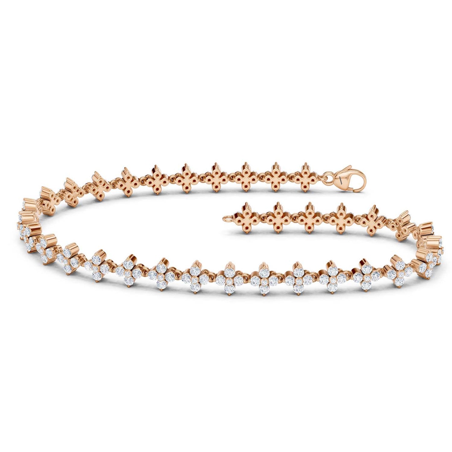 Alyssa Blossom Tennis Bracelet (Natural)
