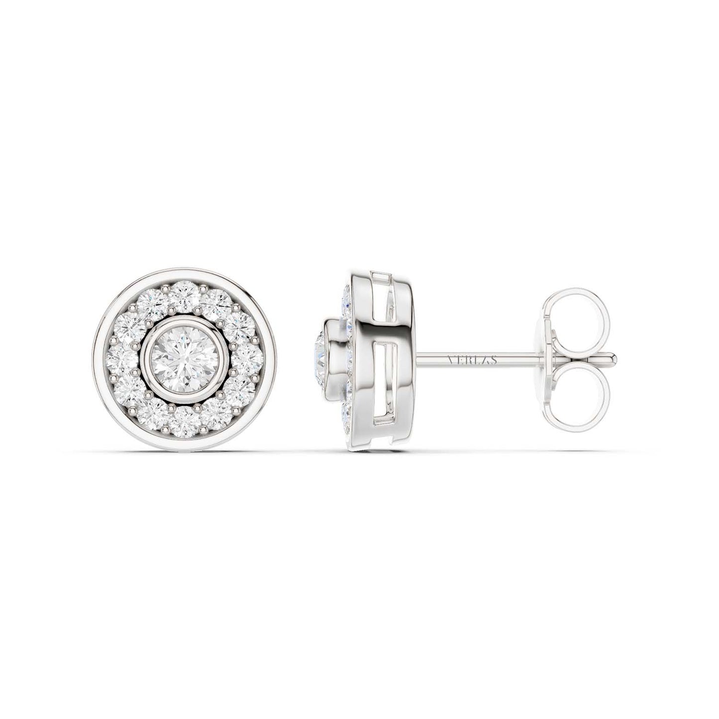 Trailing Round Halo Studs