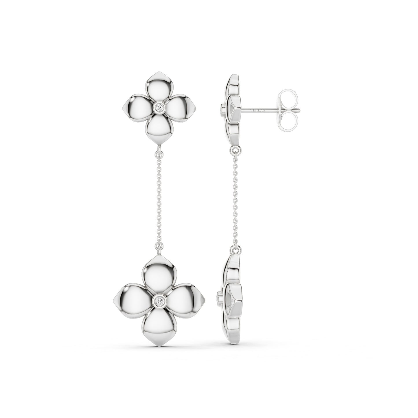 La Fleur Diamond Drop Earrings