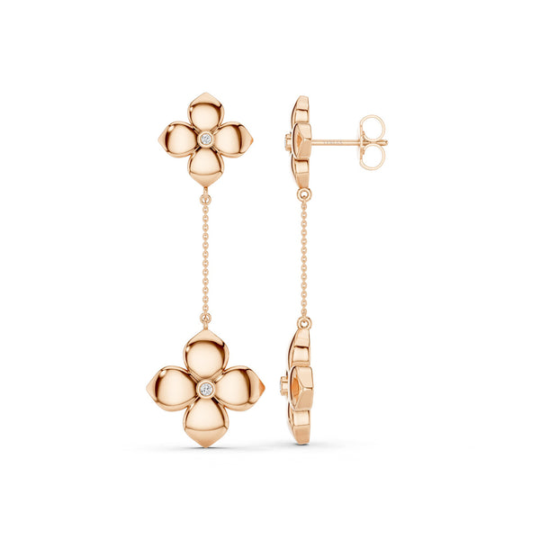 La Fleur Diamond Drop Earrings