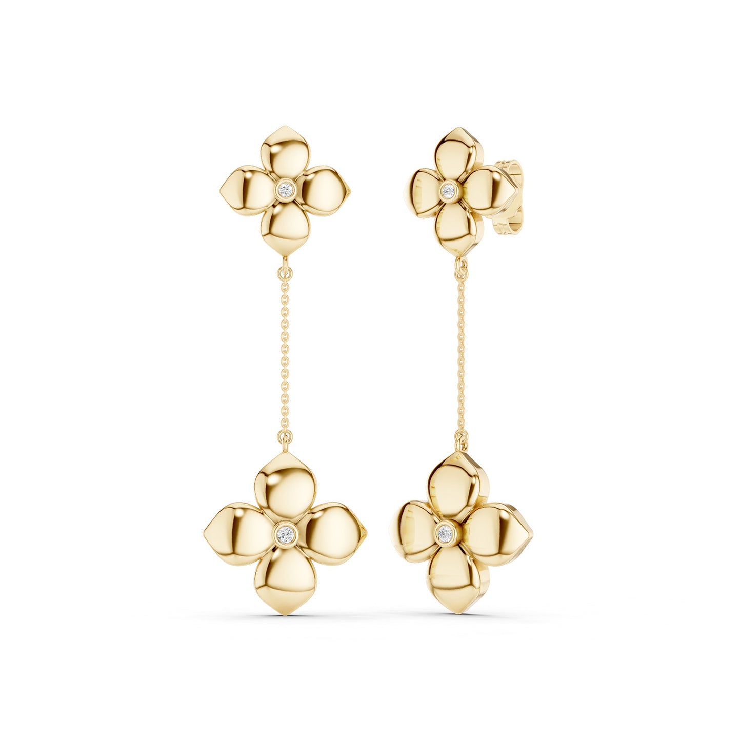 La Fleur Diamond Drop Earrings