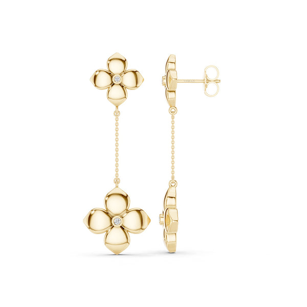 La Fleur Diamond Drop Earrings